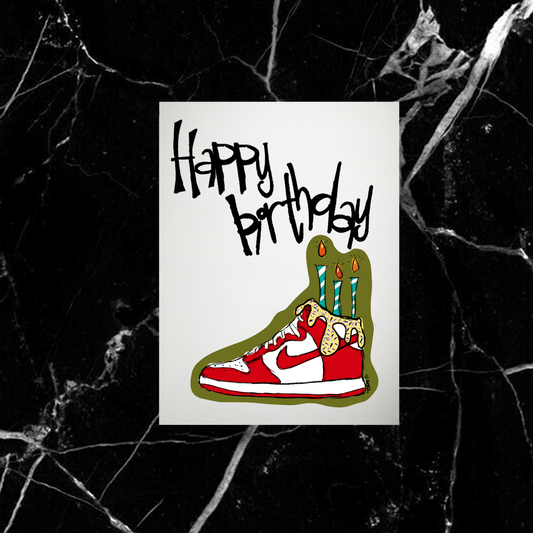 Happy Birthday Sneaker Card